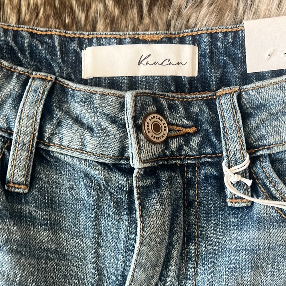 NWT Kancan distressed denim cut off jean shorts - Picture 5 of 6